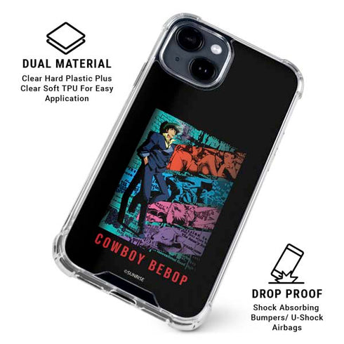 Cowboy Bebop Poster iPhone 15 Clear Case